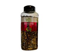 Angus & Oink | Superior Single Species Green Jalapeño Chilli Flakes | Versatile Year-Round Spice | Mild to Medium Heat Factor | Ideal for Stews, BBQs, Marinades, and Mexican Dishes | 1 x 450g