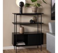 Angus Shelving Unit - Small - Cupboard - Black Ash