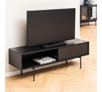 Angus TV Unit - 1 Door - Black Melamine