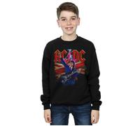 Angus Union Flag Lightning Sweatshirt AC/DC Black 9 Years