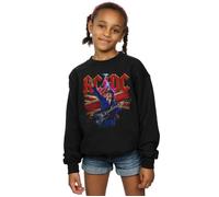 Angus Union Flag Lightning Sweatshirt AC/DC Black 9 Years