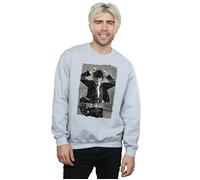 Angus Young Distressed Photo Sweatshirt AC/DC Grey S
