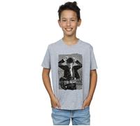 Angus Young Distressed Photo T-Shirt AC/DC Grey 9 Years