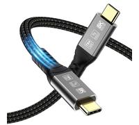 Angusplay USB4 Cable 1m, Thunderbolt 4 Cable 40Gbps, USB C 8K 60Hz Video / 100W Charging, Compatible with Thunderbolt 4/3, USB4/3, Type-C, for iPhone 15/15Plus/15Pro Max, Mac, eGPU, SSD