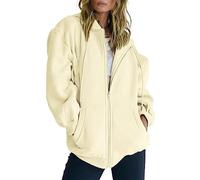 Angxiwan Boxing Day Bargains Hoodies for Women UK Full Zip Oversized Sweatshirts With Pocket Ladies Drawstring Hooded Lightweight Jackets Casual Long Sleeve Women Sweatshirt Sale Clearance
