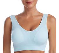 Angxiwan Deal of The Day Today Sale Sports Bras Women Full Coverage Activewear Bra Super Comfort Push up Bralette Breathable Wide Strap Crop Tops Vest Seamless Warehouse Deals Clearance Fishing