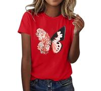 Angxiwan Deals Loose Fitting Tops to Hide Belly White Cotton Tops for Women UK Ladies Pride T Shirt Formal Blouses for Ladies Summer+Strapless+Tops