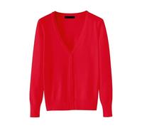 Angxiwan Deals of The Day Sale Prime Oversized Cardigans for Women Women's Lightweight V Neck Cardigan Sweater (Available in Plus Size) Lightweight Lightning Deals Today Red