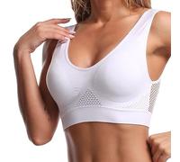 Angxiwan Deals of The Day Sale Sports Bras Women Full Coverage Activewear Bra Super Comfort Push up Bralette Breathable Wide Strap Crop Tops Vest Seamless Lightning Deals of The Day Prime Sale