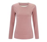 Angxiwan Early Prime Deals Ladies Plus Size Shirts Women's Seamless Thermal Underwear Top Autumn Winter Long-Sleeved Tops Heating Deal of The Day Today Pink
