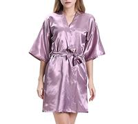 Angxiwan Early Prime Deals Light Weight Cardigans for Women UK Nightgown Nightgown Solid Nightgown Cardigan Color Home Women's Bandage Bathrobe Friday Black Christmas Deals