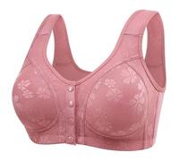 Angxiwan Fishing Deals of The Day Front Fastening Bras for Women UK Fashion Daisy Lace Print Bralette Super Comfort Wide Strap Underwear Full Coverage High Good Deals for Today