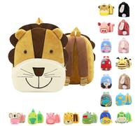 Angxiwan Friendly Faces Animal Toddler Backpack Unisex Little Kids BookBag