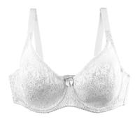 Angxiwan Front Fastening Bras Women's Push Up Bras Vintage Lace Full Coverage Bra with Padded Comfort Plus Size Sexy Underwired Bra with Adjustable Non Padded for Women for Sagging Breasts