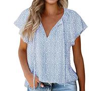 Angxiwan January Sales Deals Oversized Tops for Women Oversized T Shirts for Women Plus Size Spotty T Shirt Women Womens T Shirts Size 20 Black Long Shirt Women