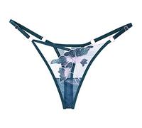 Angxiwan Ladies Knickers Womens Panties Mesh Seamless Thong Thin Strap Lace Jacquard Sexy Panties Athletic Panties