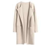 Angxiwan Lightning Deals of The Day Oversized Cardigans for Women Womens Knit Cardigan Sweaters Oversized Open Front Long Sleeve Lapel Casual Jacket 2023 Clearance