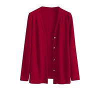 Angxiwan Lightning Deals Today Crochet Cardigans for Women Women's Long Sleeve Ice Silk Knit with Skirt V Neck Cardigan Lightweight Cardigans Women Early Friday Black Deals