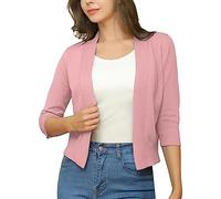 Angxiwan My Orders Placed Recently by Me Oversized Cardigans for Women Women's Solid Color Knitwear Elegant Simple Versatile Short Coat Women's Cardigan Warehouse Deals Clearance Today Pink
