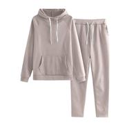 Angxiwan My Orders Recent Orders Placed By Me Womens Two Piece Full Set Tracksuit With Pocket Long Sleeve Oversized Hooded Sweatshirt Pullover Drawstrings Wide Leg Ladies Presents for Christmas