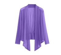 Angxiwan My Recent Orders Lightweight Jackets for Women UK Women's Long Sleeve Ice Silk Knit Skirt V Neck Cardigan Womens Lightweight Cardigans Prime Deals of The Day Purple