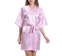 Angxiwan Order Again from My Recent Orders Light Weight Cardigans for Women UK Nightgown Nightgown Solid Nightgown Cardigan Color Home Women's Bandage Bathrobe Women Sale Clearance Rose Gold