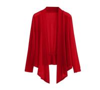 Angxiwan Order Placed Me 2024 Lightweight Jackets for Women UK Women's Long Sleeve Ice Silk Knit Skirt V Neck Cardigan Womens Lightweight Cardigans Items Under 10 Pounds Red