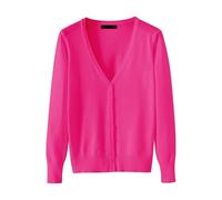 Angxiwan Order Placed Me 2024 Oversized Cardigans for Women Women's Lightweight V Neck Cardigan Sweater (Available in Plus Size) Lightweight Sale Clearance Items Hot Pink