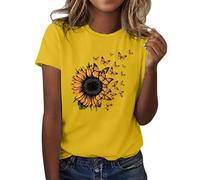 Angxiwan Spring Sale Deals Womens Hawaiian Outfit Womens T Shirts Size 14 Cream Blouses for Women UK White T Shirt with Shoulder Pads Womens Blouses Size 12