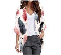 Angxiwan Summer Cardigans for Women UK Fashion 3/4 Batwing Sleeve Open Front Chiffon Kimono Cardigans Lightweight Casual Loose Drape Waterfall Cardigan Ladies Baggy Going Out Beach Jacket