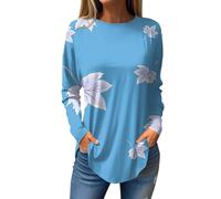 Angxiwan Today on Clearance Oversize Tops Women UK Womens Blouses Dressy Casual Fall Hippie Tshirts Shirts Long Sleeve Cute Tops Floral Invite only Deals Prime Hot Pink