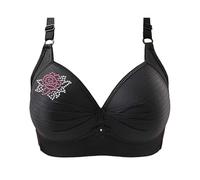 Angxiwan Todays Offers Special Deals Prime Deals Non Wired Bras for Women Super Comfot Padded Bra Fashion Rhinestones Print Adjustable Strap Bralette High Impact Support Full Daily Deals of The Day