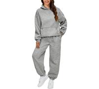 Angxiwan Todays offers Special Deals Prime Deals Tracksuit Full Sets for Women Uk 2 Piece Co Ord Sets Outfits Hoodie And Sweatpants Jogger Set Ladies Gym Activewear Late Deals of The Day