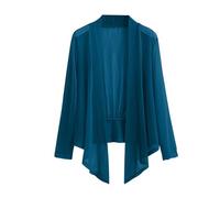 Angxiwan Warehouse Deals Clearance Lightweight Cardigans for Women UK Casual Long Sleeve Open Front Cardigan Solid Color Loose Fit Waterfall Cardigans 2024