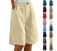 Angxiwan Warehouse Deals Clearance Womens Running Shorts Knee Length Elastic Waist Drawstring Exercise Basketball Shorts Belt Lady Trouser Lightning Deals Today