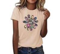 Angxiwan Women Sale Clearance Oversized Button Down Shirt Sequin Blouses for Women UK Summer Work Tops for Women UK Ladies T Shirts Size 20 Ladies Cotton Summer Tops Beige