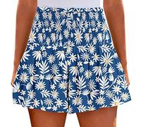 Angxiwan Womens Running Shorts Womens Summer Shorts Loose High Waisted Elastic Flowy Ruffle Casual Cute Beach Short Women Loungewear Shorts Fitness Shorts for Women