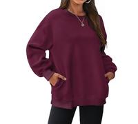 Angxiwan Your Order Today'S Deals of The Day Oversized Hoodies for Women UK Clearance Casual Loose Fit Long Sleeve Sweatshirts with Pockets Plus Size Solid Color Hooded Next Sale Clearance Womens