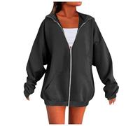 Angxiwan Your Orders Deal of The Day Buy Again Zip up Hoodies for Women UK Oversized Long Sleeve Sweatshirts With Pockets Ladies Hooded Lightweight Jacket Cardigans Casual Xmas Presents for Ladies