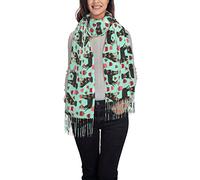 ANGYANG Scarf Rottweiler Valentines Dog Love Best Dogs Rottweilers Womens Large Soft Cashmere Feel Shawls Wraps Light Stole 192x75 cm