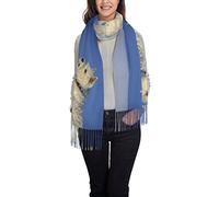 ANGYANG Scarf Westie Winter West Highland White Terrier Dogs Womens Large Soft Cashmere Feel Shawls Wraps Light Stole 192x75 cm