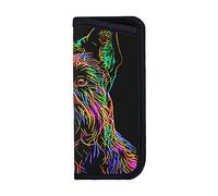 ANGYANG Soft Eyeglasses Bag Cute Scottish Terrier Dog Art Printed Anti-Scratch Spectacles Sleeve Portable Eyewear Case Neoprene Sunglasses Case