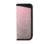 ANGYANG Soft Eyeglasses Bag Rose Gold Pink Sparkle Luxury Trendy Glitter Anti-Scratch Spectacles Sleeve Portable Eyewear Case Neoprene Sunglasses Case