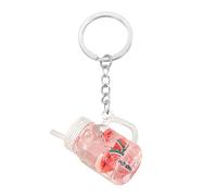 Angyape Cute Liquid Keychain Funny Fruit Keychain Purse Bag Charms for Handbags Backpacks Car Keys Accessories Gift for Women, Watermelon, Large
