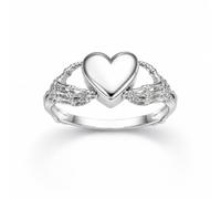 Angyape Gothic Ring For Women, Skeleton Hand Heart Locket Openable Hinged Punk Halloween Vampire Witchy Jewelry Gift, Stainless Steel, No Gemstone