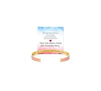 Angyape Remember Who The F You Are Motivational Color Bangle, Stainless Steel Inspirational Cuff Bracelets with Hidden Message Engraved Bracelet Jewelry Gift for Women Sisters Friends, M, Metal, no