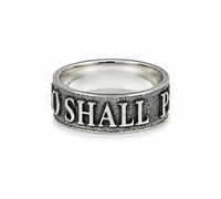 Angyape Too Shall Pass Ring For Women, Inspirational Engraved Statement Vintage Anxiety Strength Hope Resilience Jewelry Gift, Stainless Steel, No Gemstone