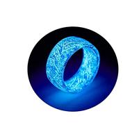 Angyape Venus Orb Ring for Men, Luminous Glow Rings Glowing in the Dark Rings Cute Simple Glow Resin Rings Aesthetic for Women Jewelry Gifts, 6,7,8,9,10,11, Resin, No Gemstone