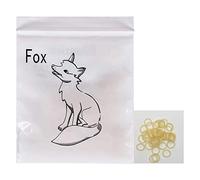 Angzhili 2 Packs Dental Elastic Rubber Bands Orthodontic Elastics Braces Teeth Gap (Fox 1/4")