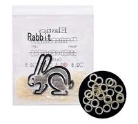 Angzhili 2 Packs Dental Elastic Rubber Bands Orthodontic Elastics Braces Teeth Gap (Rabbit 3/16")